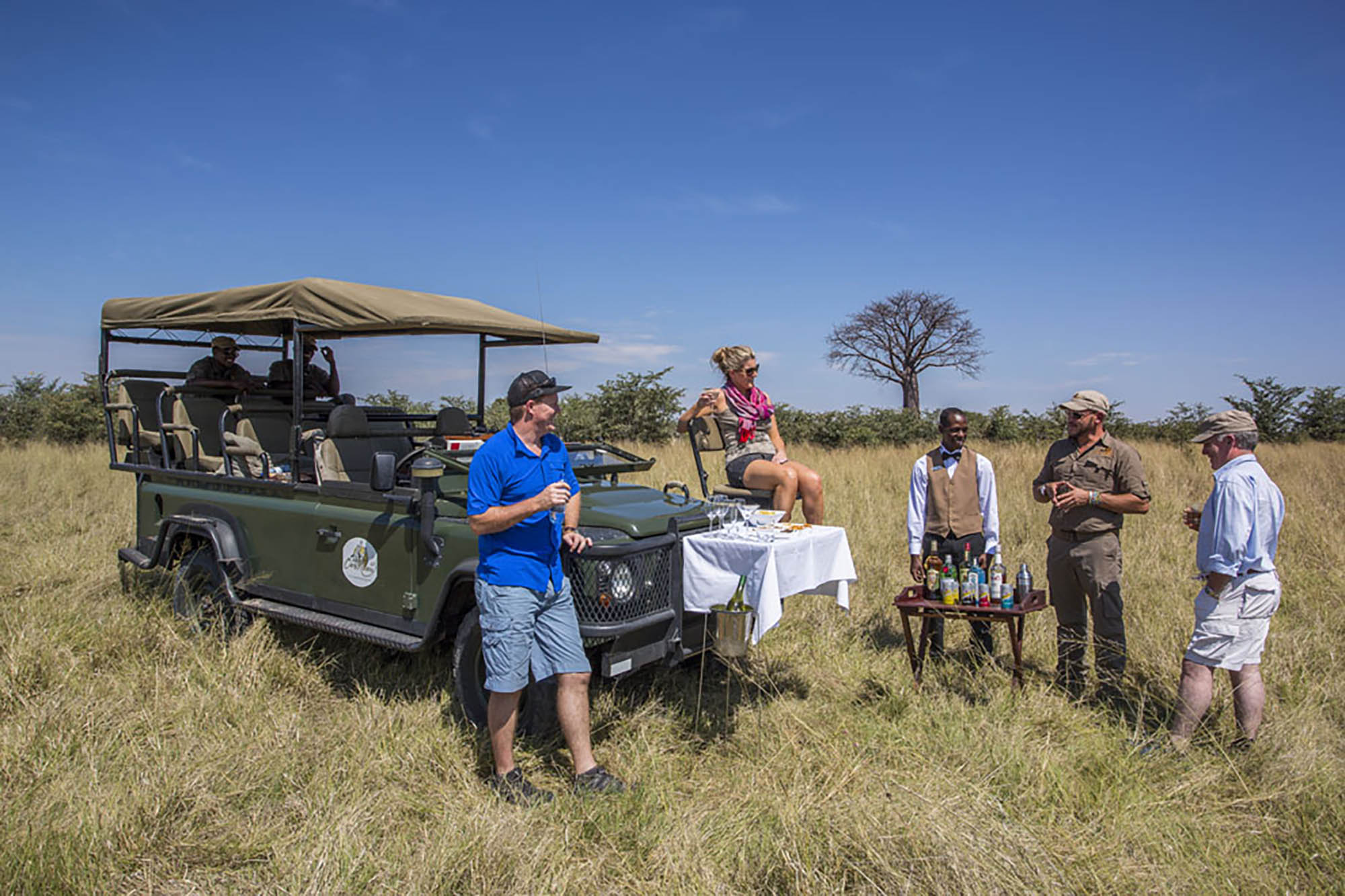 the safari lodge overlooks a well frequented waterhole and the open plains of the Kazuma Pans. With over 4000 sq km of private traversing concession