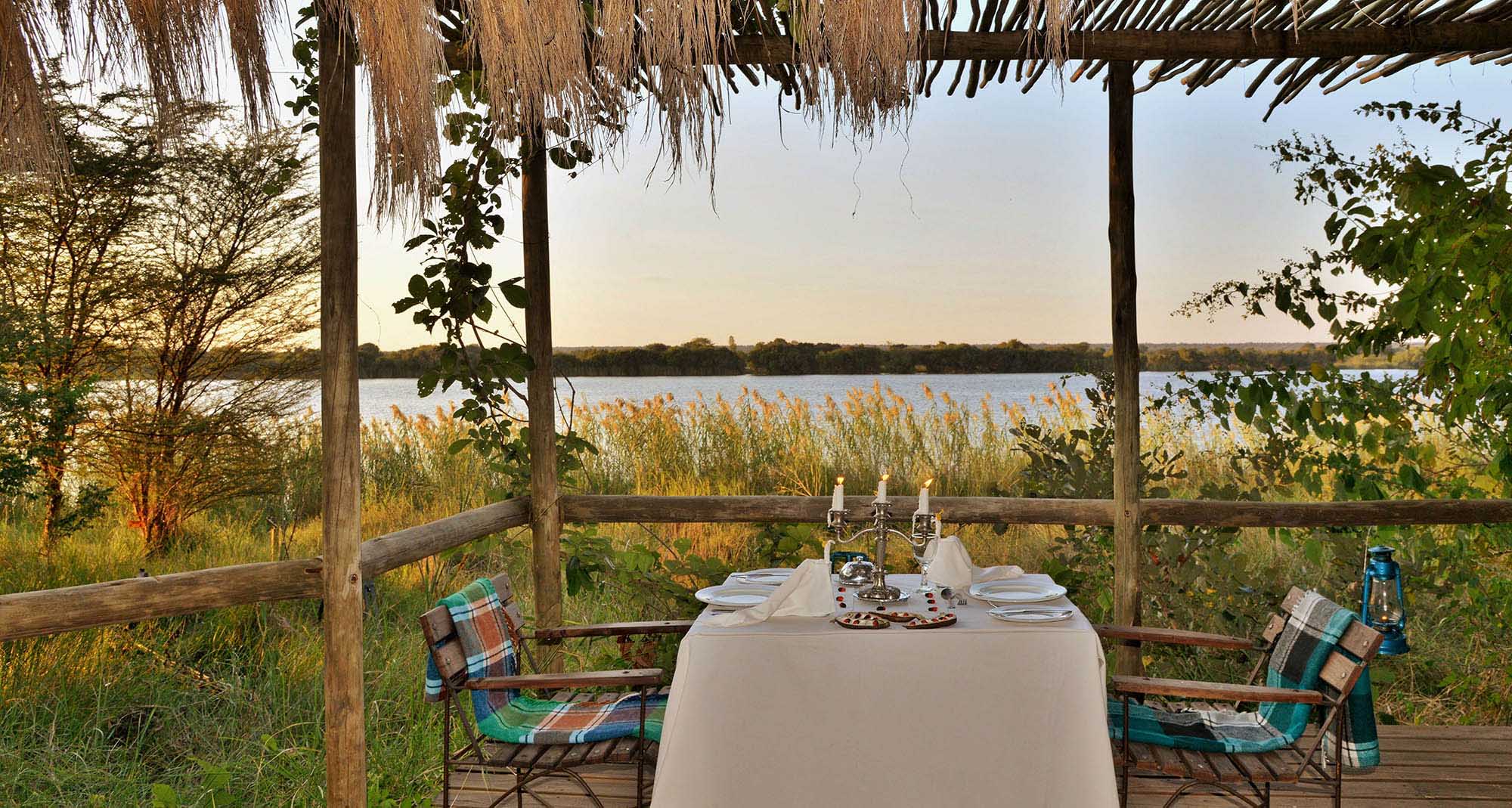 privately owned ecolodge on the banks of the Chobe River. Built around both ecological and traditional African principles