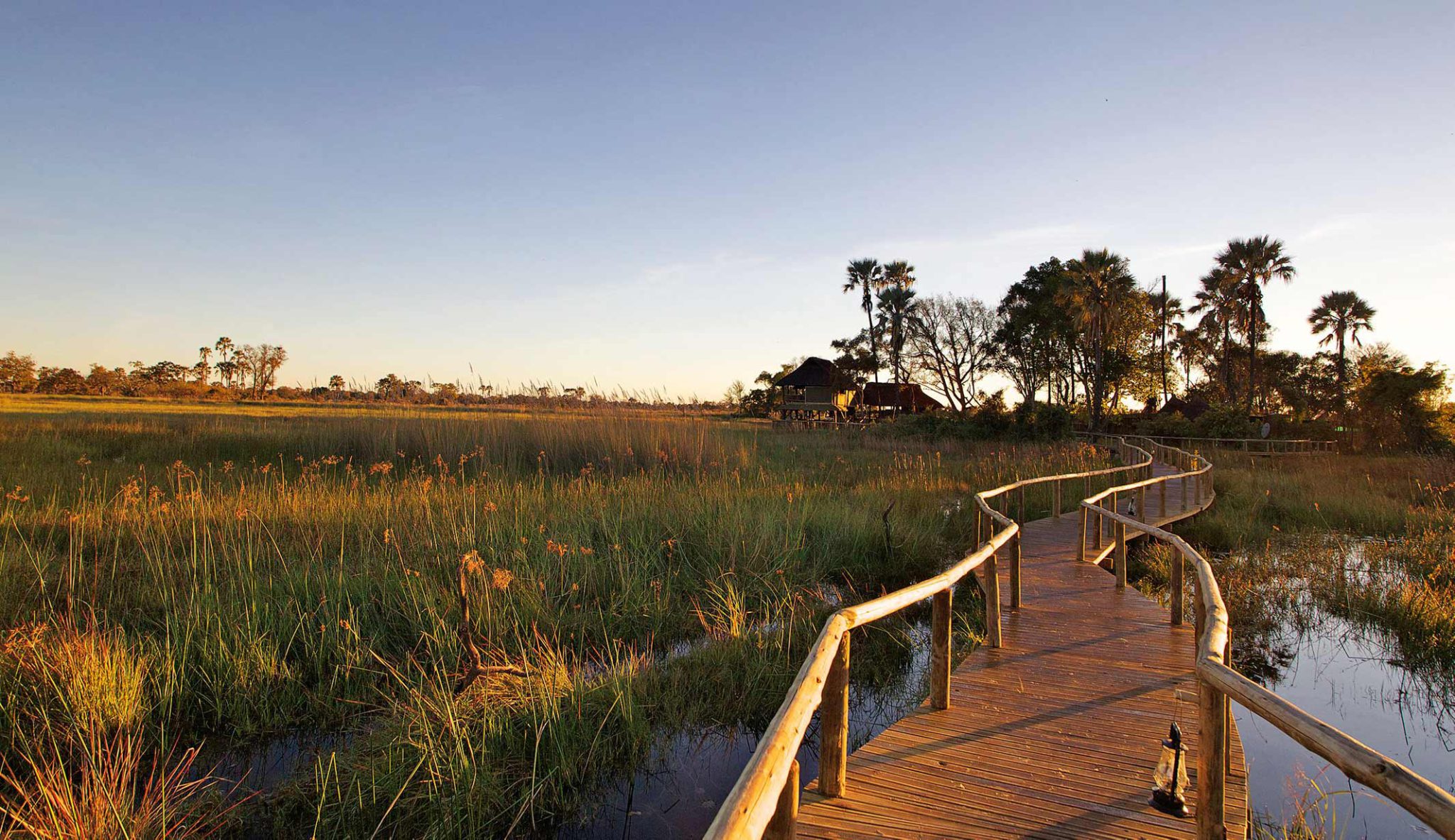 Overlooking the legendary Chief’s Island and bordering the Moremi Game Reserve