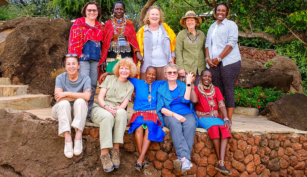 Women on safari in Kenya
