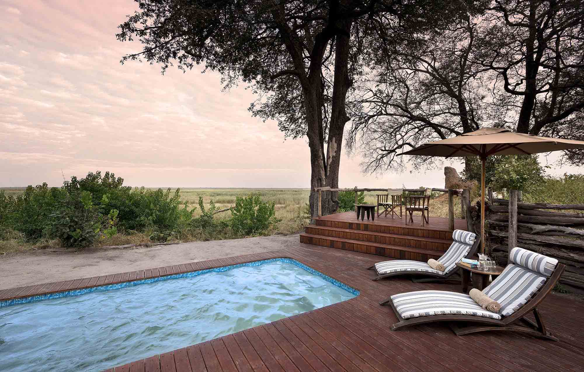 boating and fishing safaris as well as guided mokoro safaris. The camp offers the perfect setting for an authentic and wild safari experience