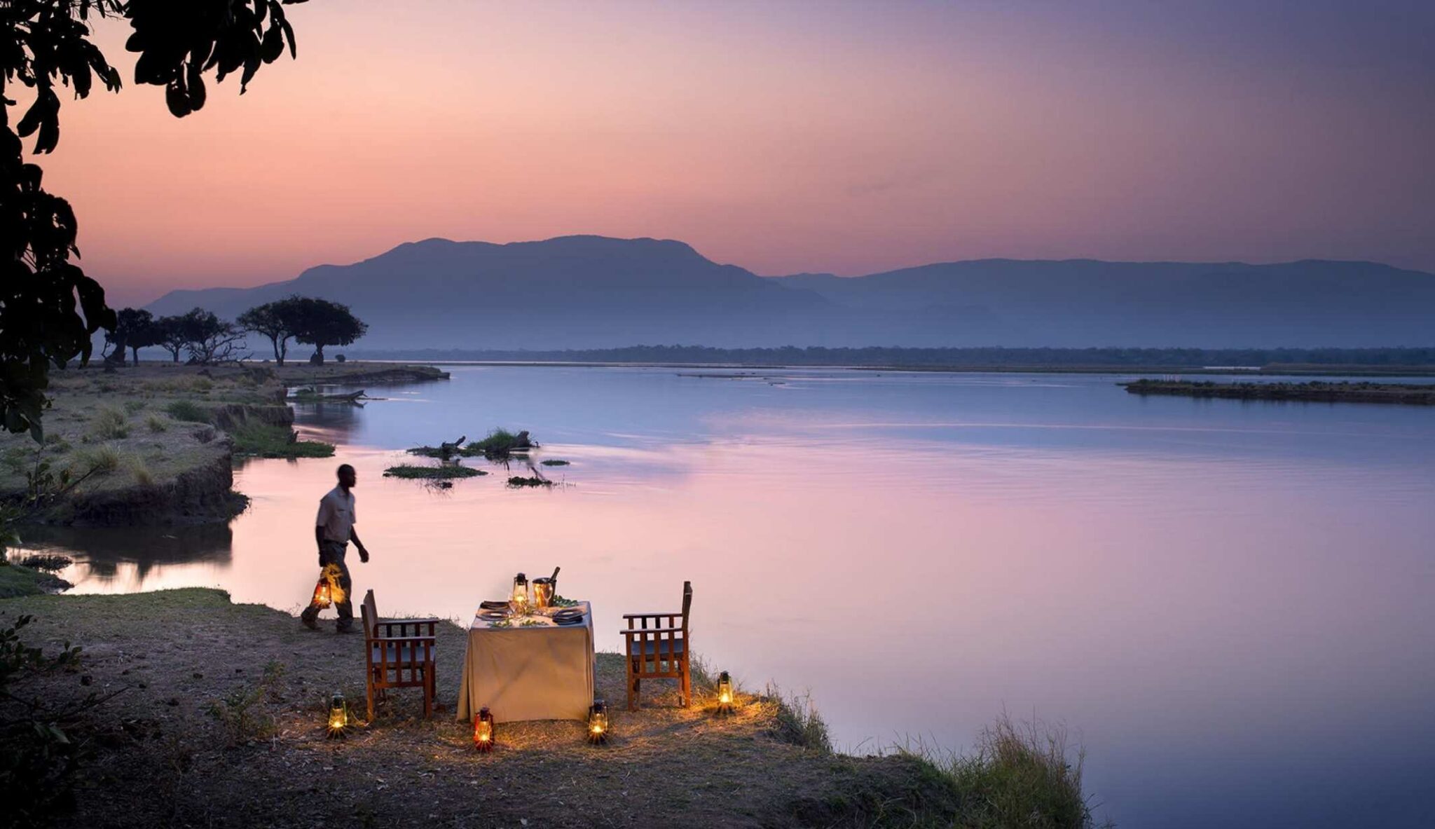 Mana Pools National Park at sunset