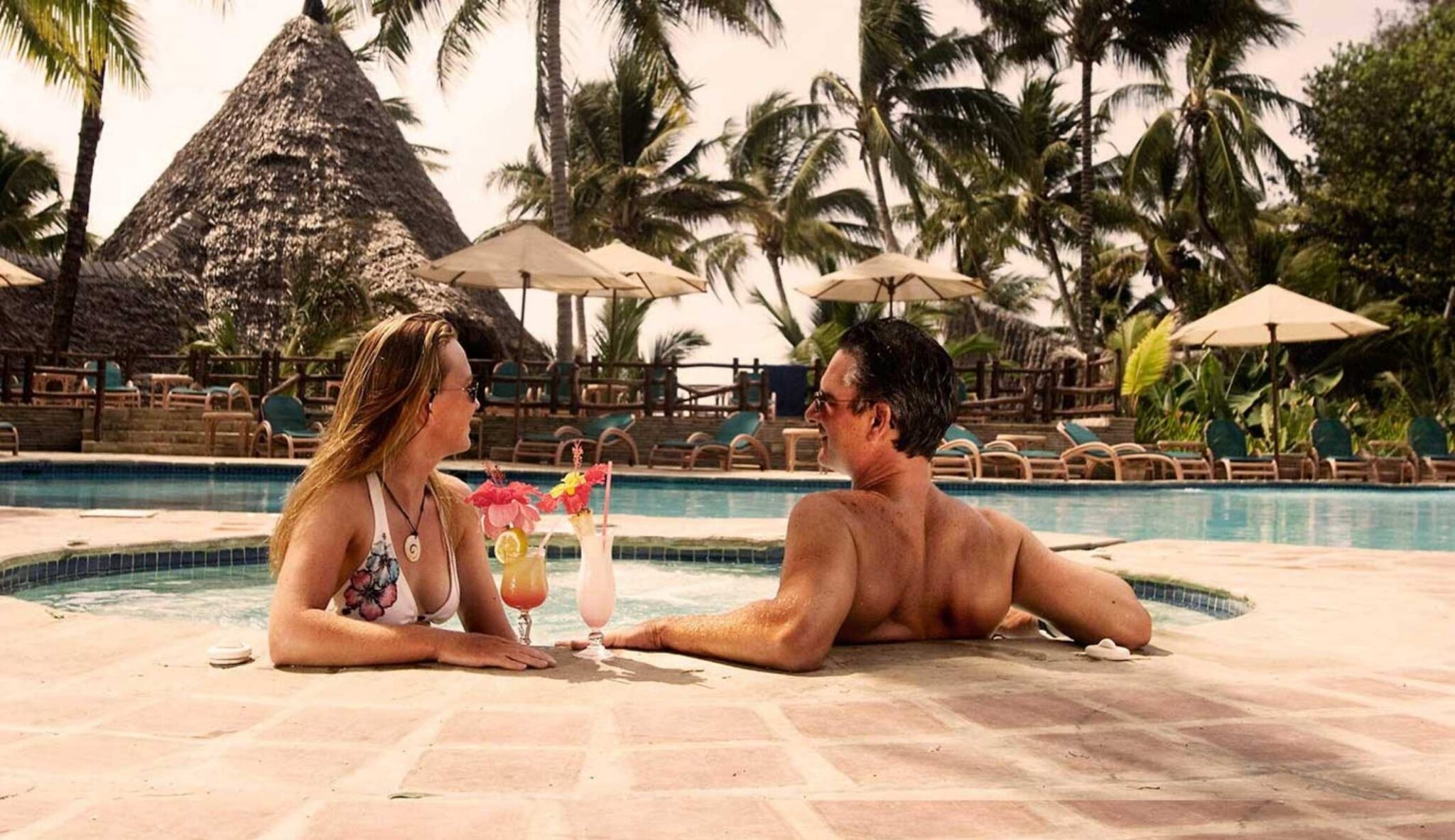 Pinewood pool and bar