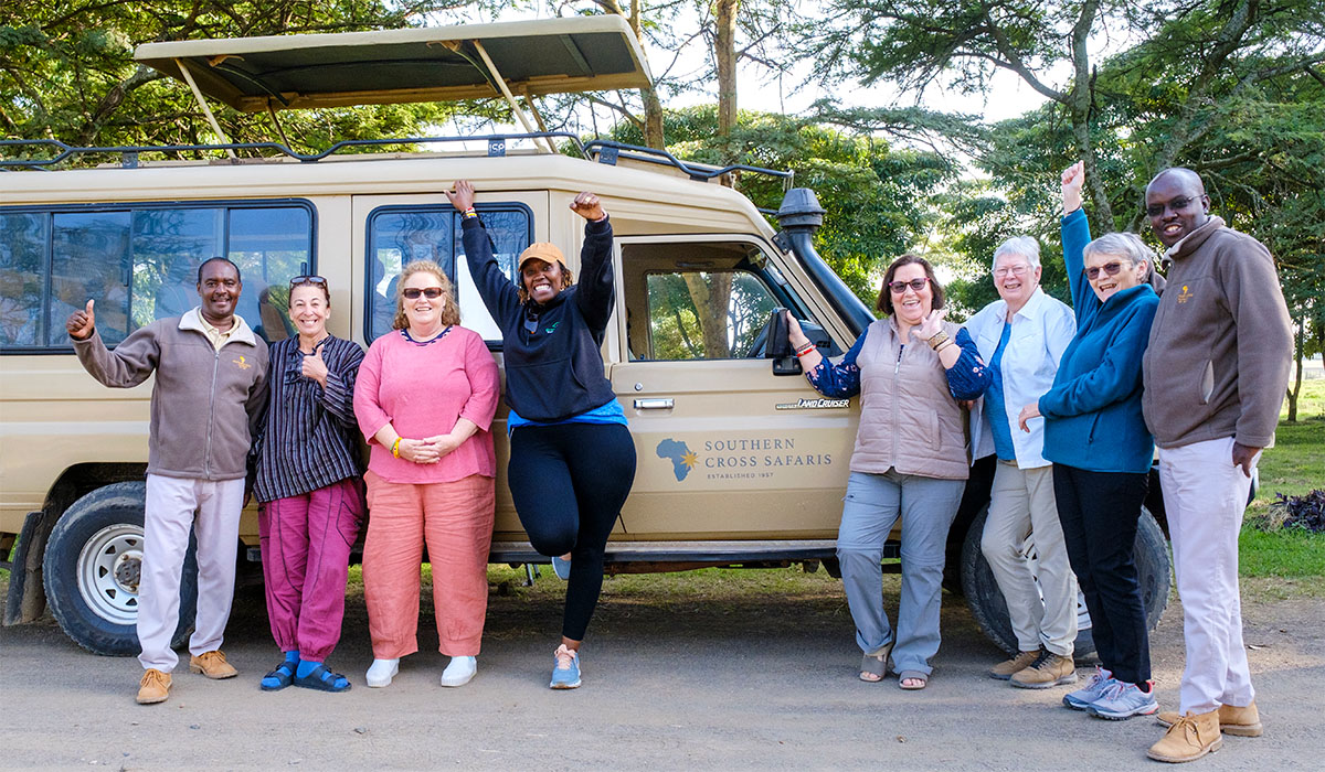 Ladies on safari in Kenya