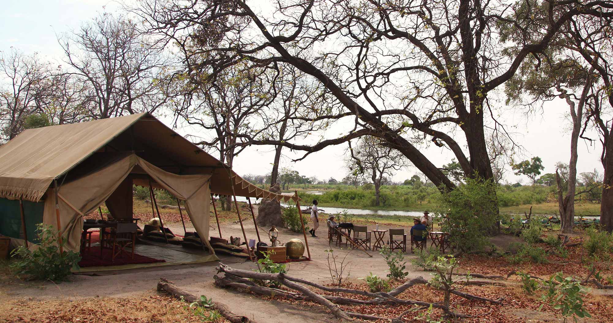 decanters of cognac and Persian rugs