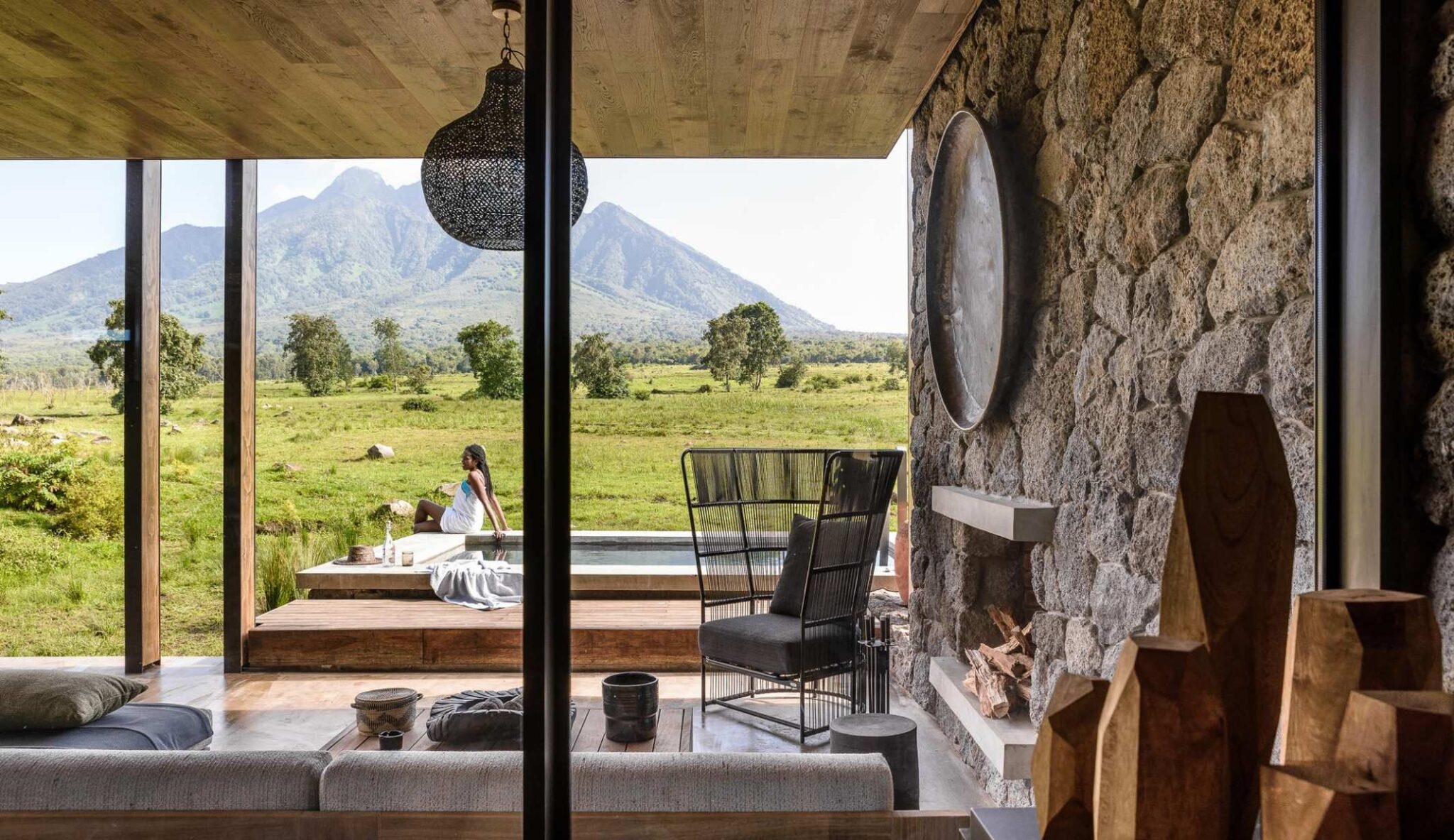 Singita Kwitonda Lodge mountain view