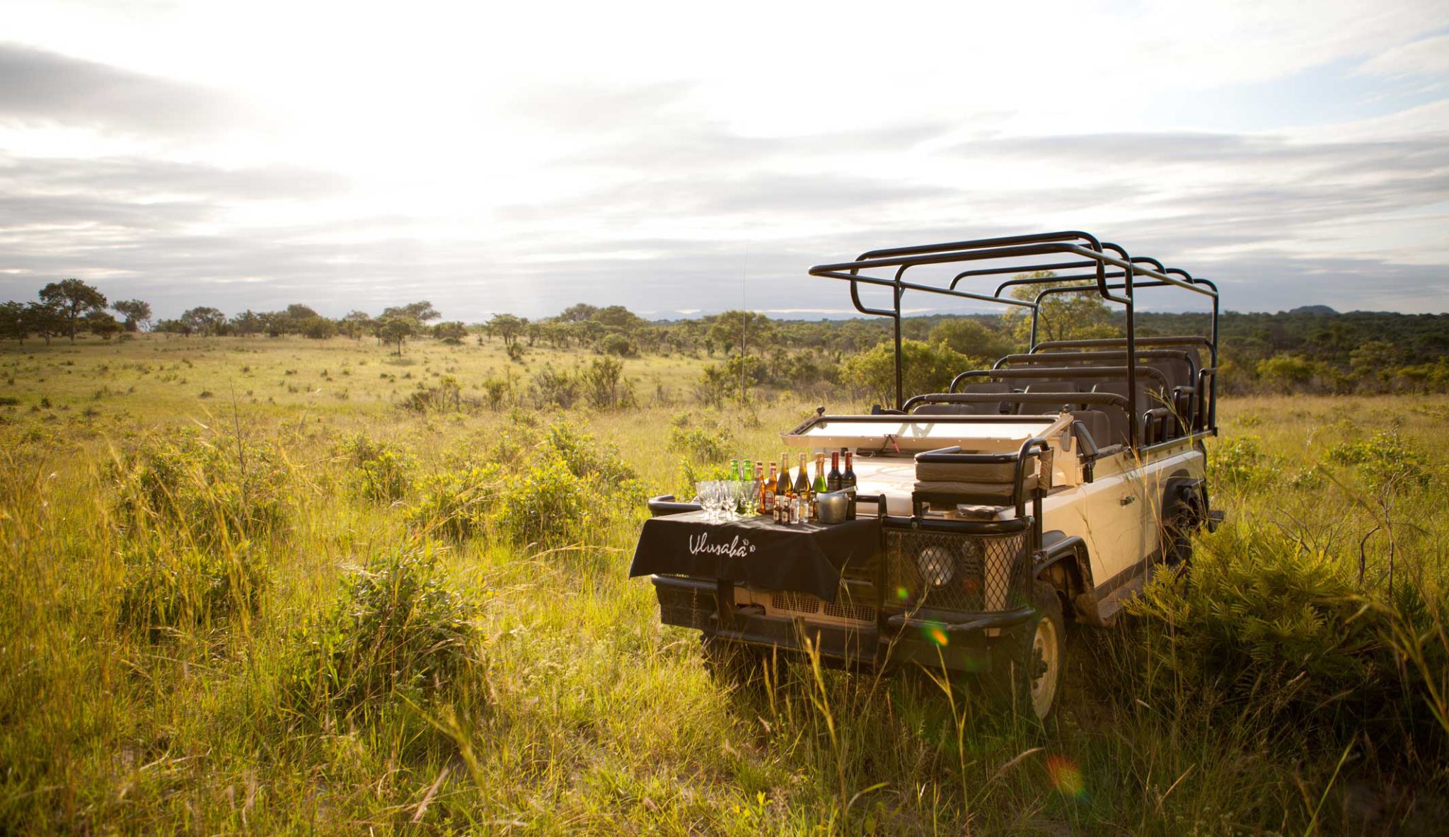 Sundowner at Ulusaba Safari Lodge