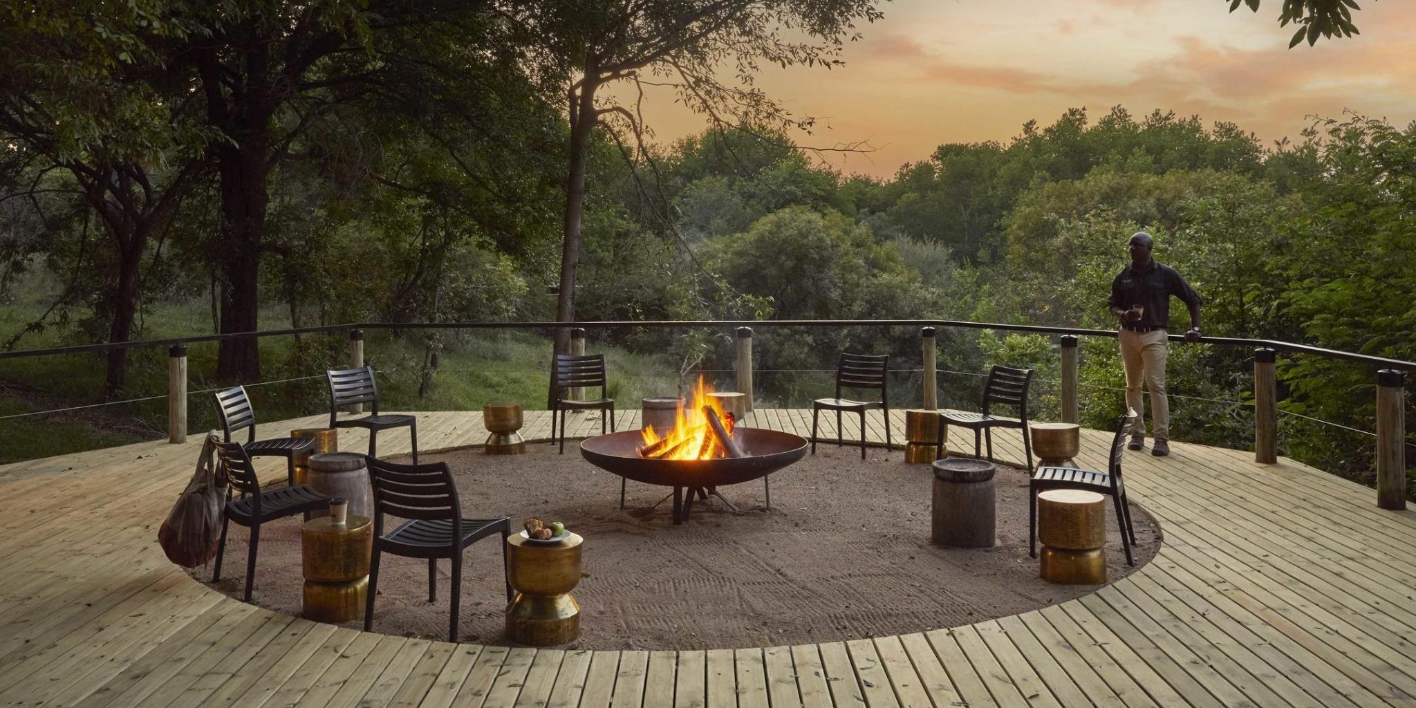 Lion Sands Tinga Fire Deck