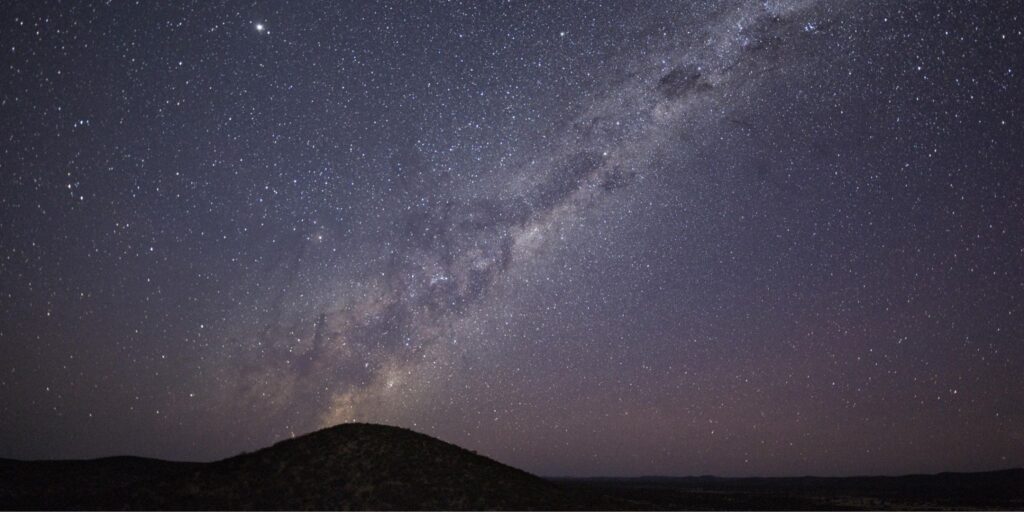 Stunning view of a starry sky from a Night Drive at Safari House