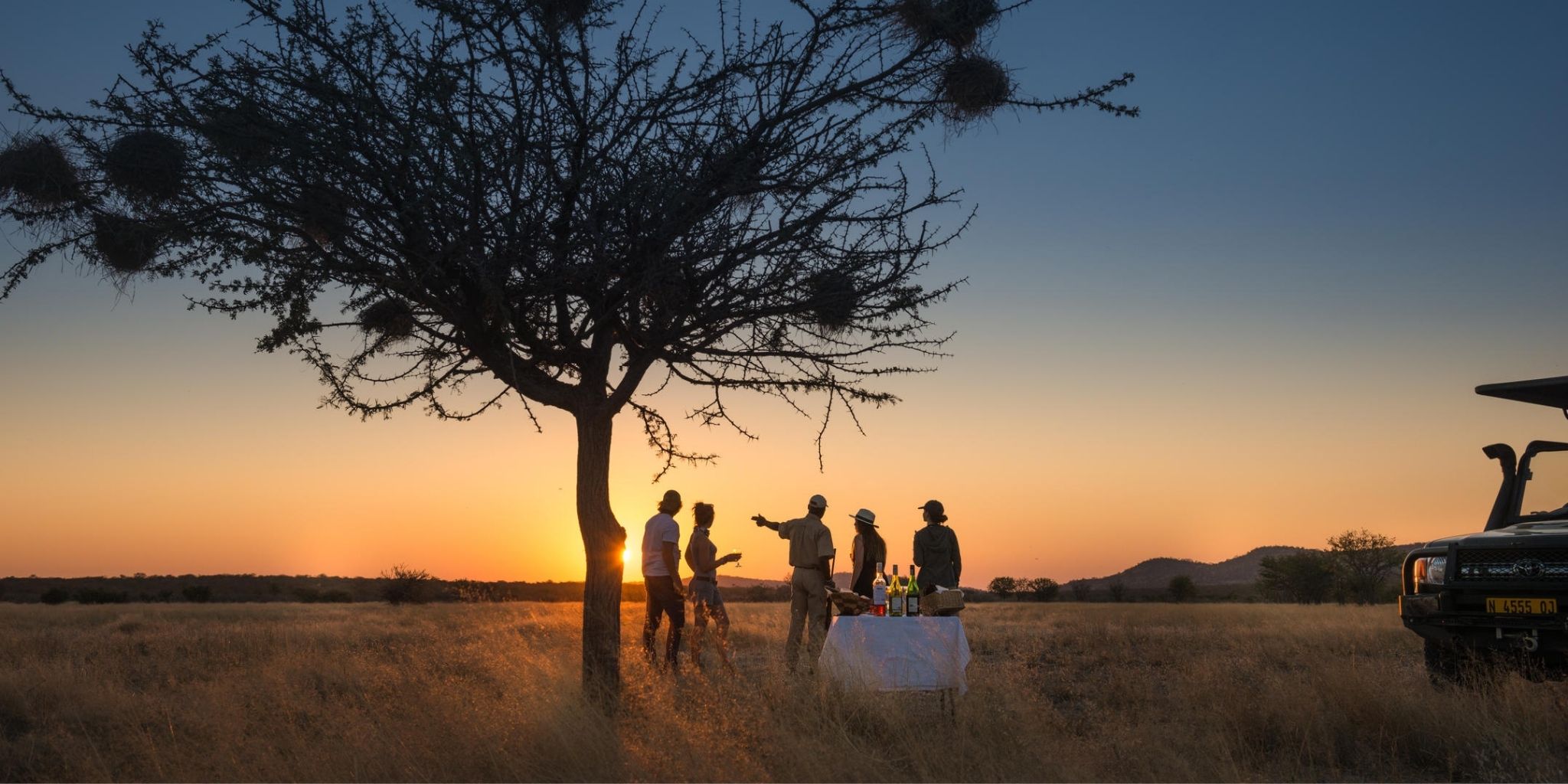 Stunning sundowner at Ongava Tented Camp