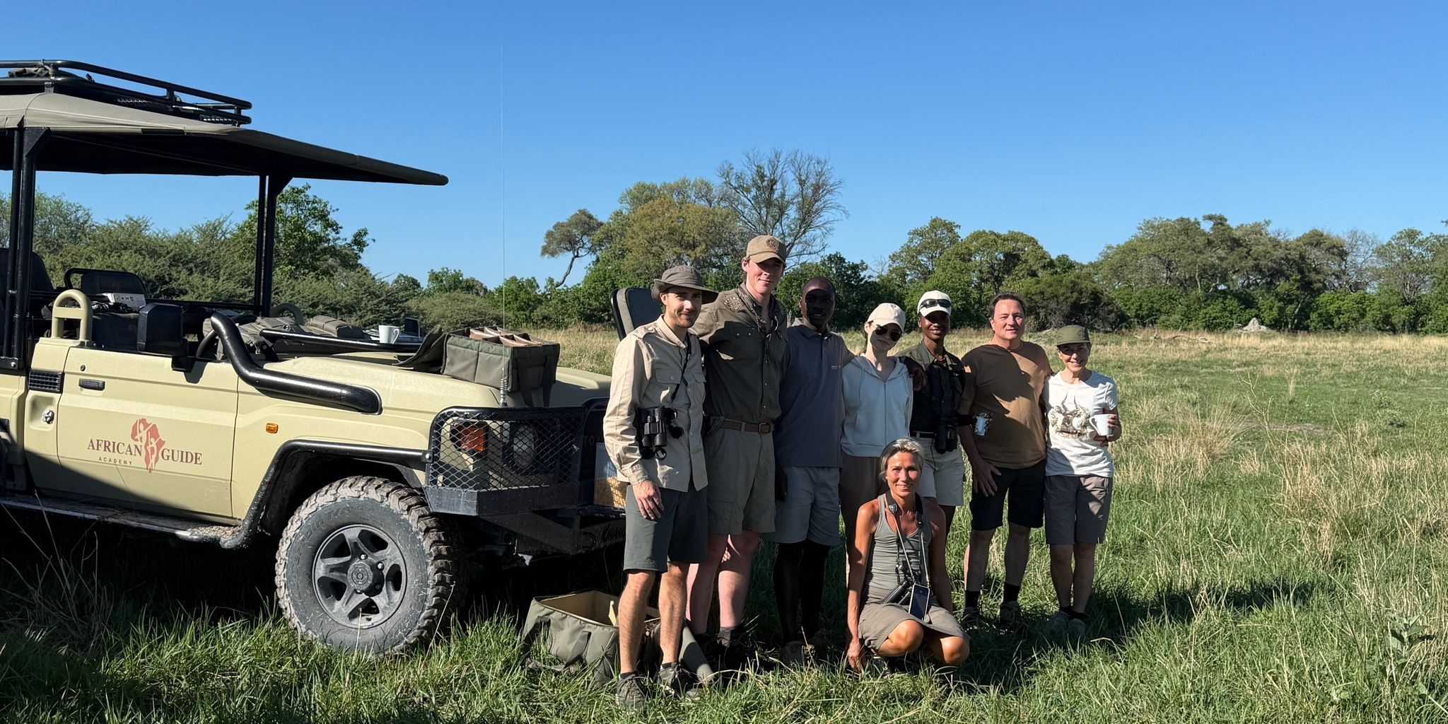 Kwapa Concession group picture of class from game drive training
