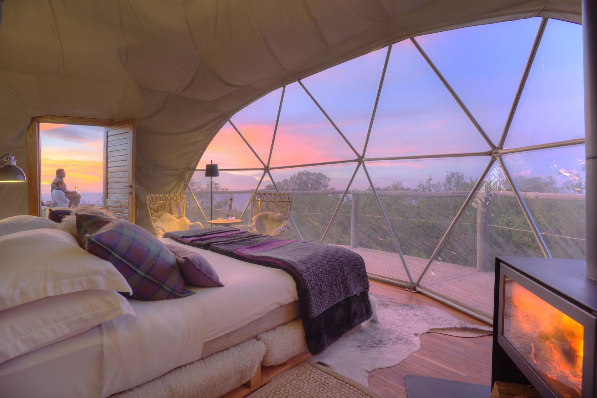 The Highlands in Tanzania - the room overlooking the wilderness in the Ngorongoro region