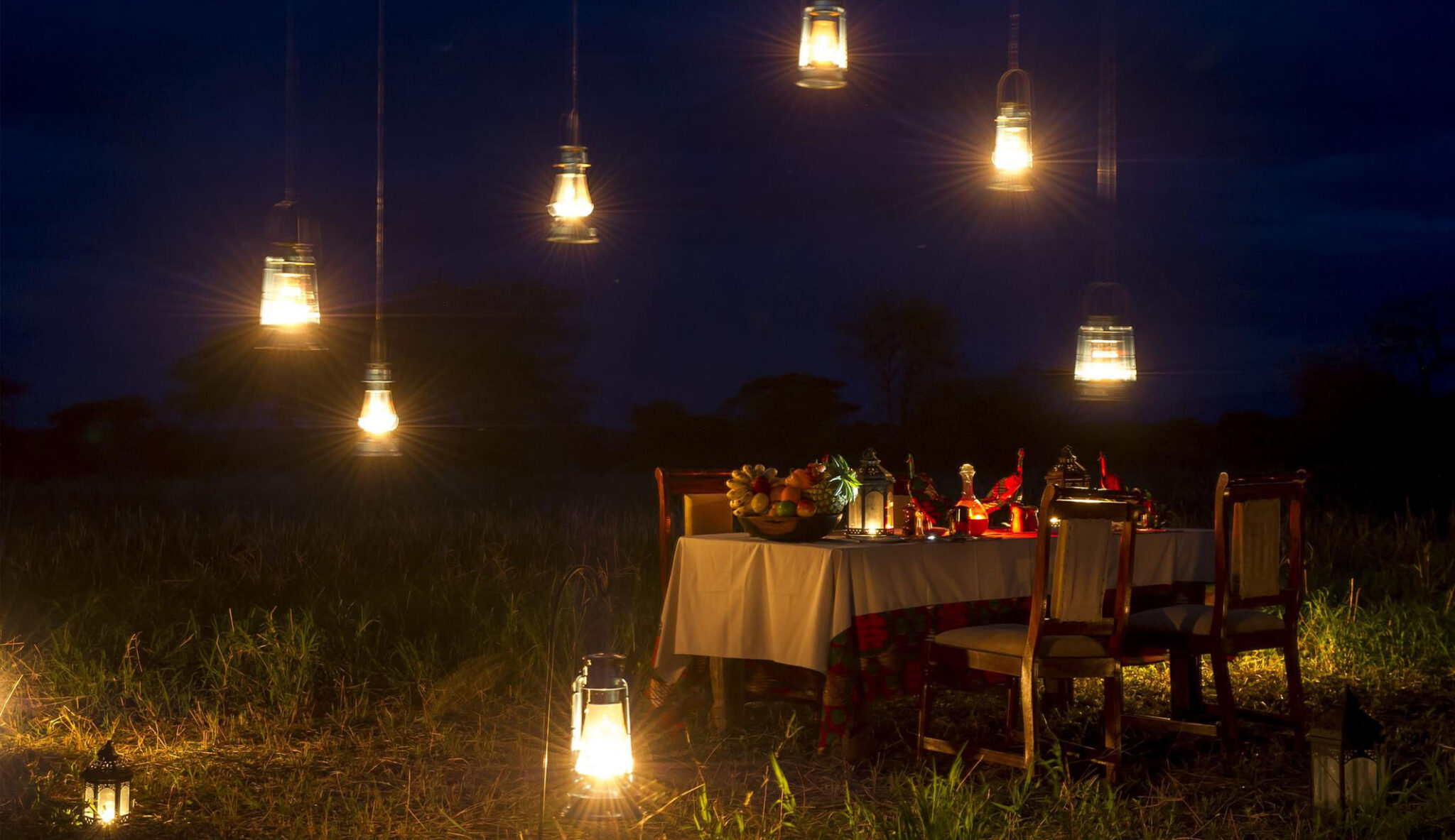 Womens Safari Tanzania - Bush Dinner